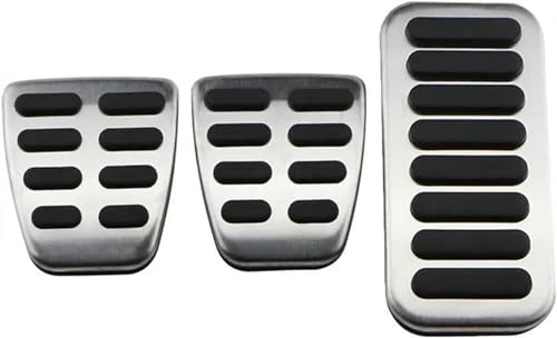 ZKSXSM Auto-Gas-Kupplungs-Fußpedal-Belag-Abdeckungs-Set für K/ia für KX7 für F/Orte für X/CEED 2018-2019-Auto-Pedal-Gas-Kraftstoff-Bremspedal-Pedal-Fußtritt-Fußbrems-Abdeckungsbeläge von ZKSXSM