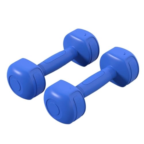 ZKSXSM Hantel EIN Paar Hanteln, Kilogramm, Unisex-Fitnessgeräte, Haushalts-Armformungs- Und Schlankheits-Yoga-Hanteln Dumbell (Color : Blue, Size : 3KG) von ZKSXSM