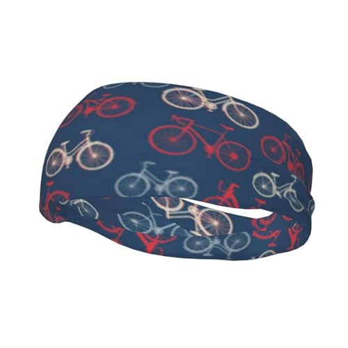 Bikes Fahrrad Radfahren Druck Sport Mode dekoratives Schweißband â , atmungsaktiv und schweißableitend Stirnband für Männer und Frauen von ZKZBDPLK