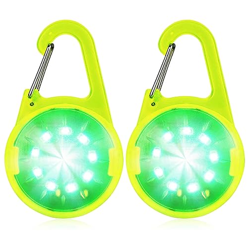 LED Blinklicht Kinder - USB Aufladbar Reflektoren Licht für Schulranzen Sicherheitslicht Anhänger für Wandern Laufen Joggen Haustier Rucksack Kleidung Grün von ZLCBBD