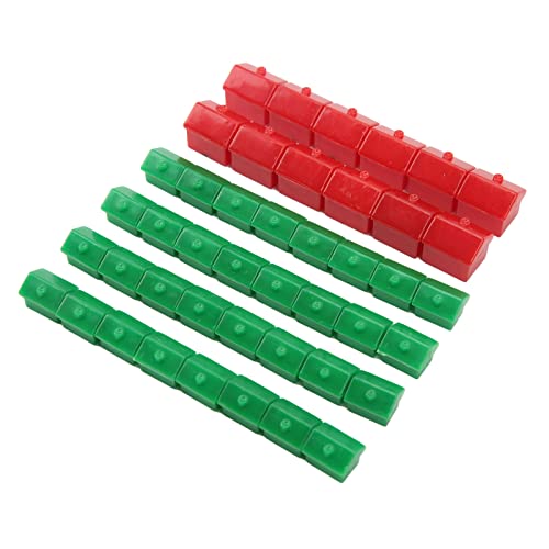 Monopoly Brett Spiel-Ersatzteile,Brettspiel-Spielsteine, Plastik-Ersatzteile Für Green House Und Red Hotel-Spiele von ZLXHDL