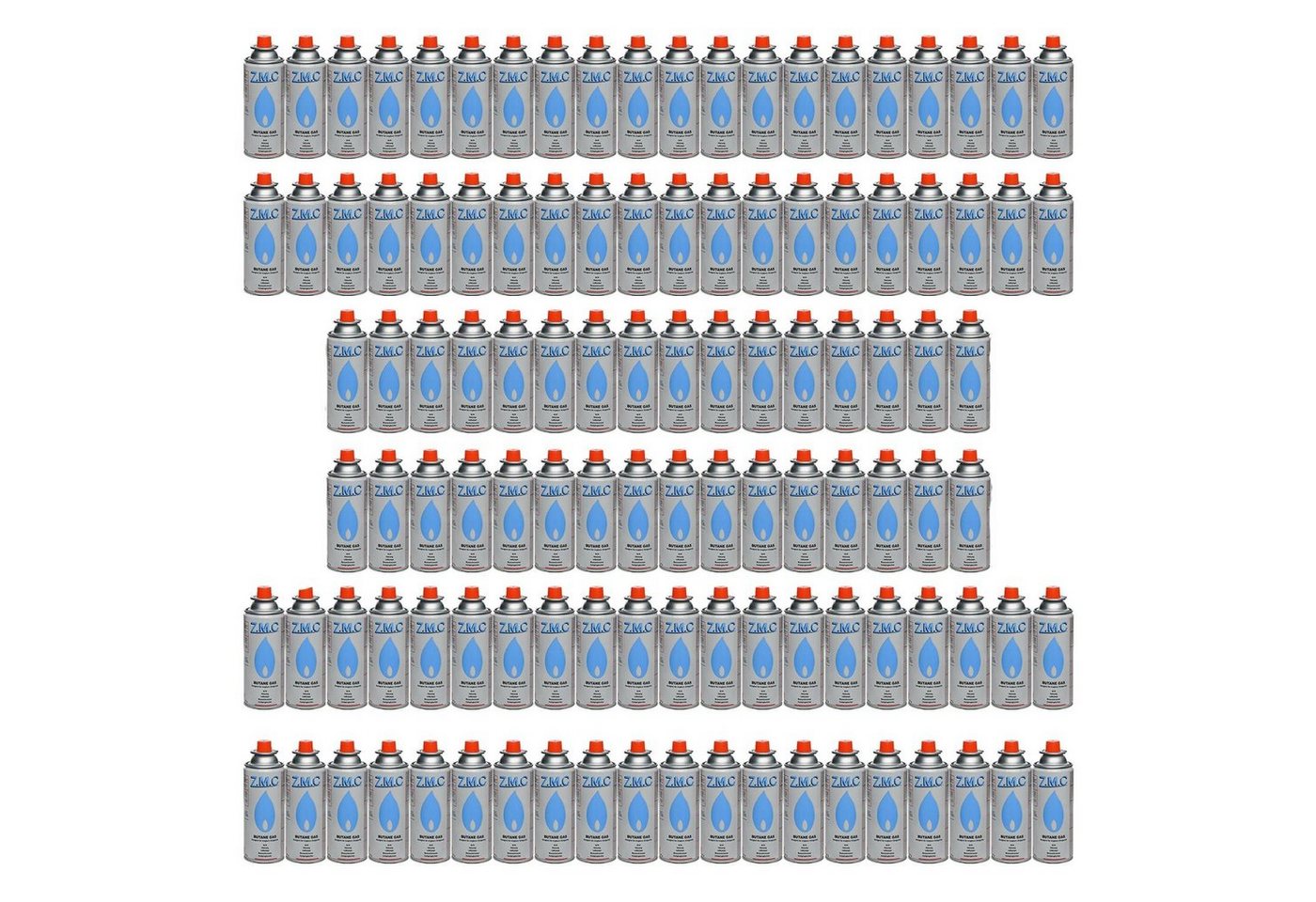 ZMC Gaskartusche 112x Butan Gas Kartusche 227g Butangas Bajonett-Anschluss, Zubehör für Gaskocher Gaskartusche Campingkocher Brenner, MSF-1a Gaskartuschen Campinggas Bunsenbrenner Campingkocher von ZMC