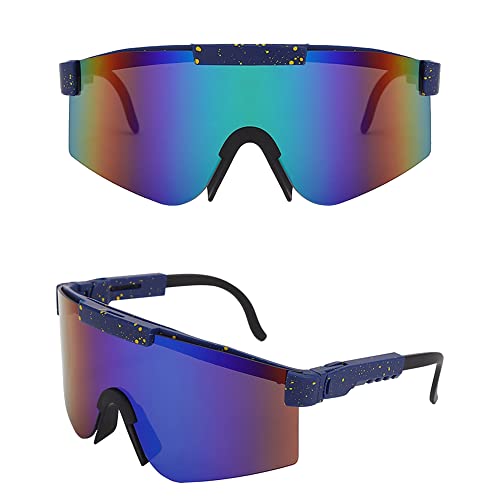 ZNBIOINA Polarisierte Sport-Sonnenbrille für Herren und Damen, UV400 Brille mit verstellbaren Beinen für Radfahren, Fahren, Laufen, Golf, C4 von ZNBIOINA