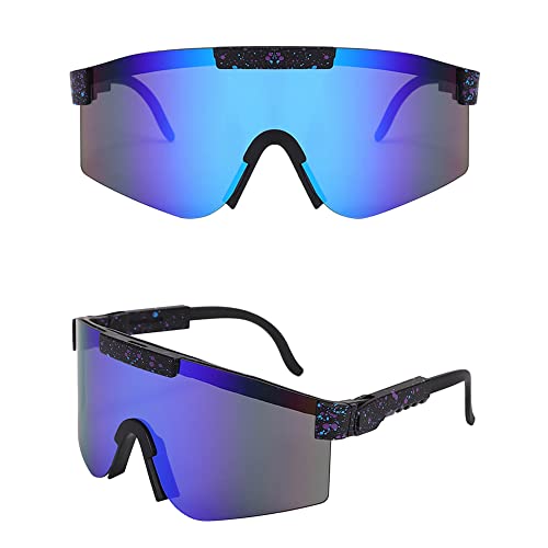 ZNBIOINA Polarisierte Sport-Sonnenbrille für Herren und Damen, UV400 Brille mit verstellbaren Beinen für Radfahren, Fahren, Laufen, Golf, C5 von ZNBIOINA