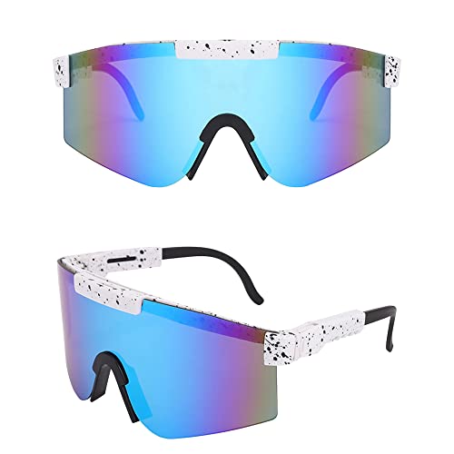 ZNBIOINA Polarisierte Sport-Sonnenbrille für Herren und Damen, UV400 Brille mit verstellbaren Beinen für Radfahren, Fahren, Laufen, Golf, C2 von ZNBIOINA