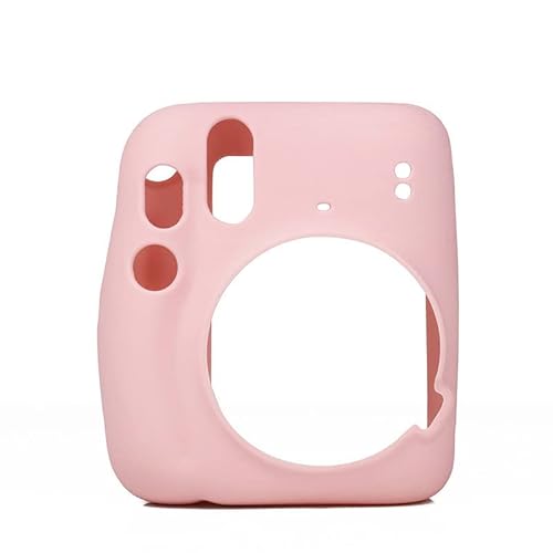 ZOANCC Silikonhülle kompatibel für Fujifilm Instax Mini11 Mini 11, schützende, Kratzfeste Mini-Kamera-Abdeckung, Shell-Tasche, weiche Tragetasche (rosa) von ZOANCC