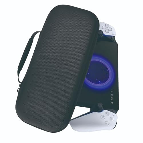 ZOANCC Tragetasche Kompatibel für Sony Playstation Portal, Gaming-Konsole Aufbewahrungstasche Eva Travel Hard Shell Case Schutztasche Box Sleeve Rucksack Handtasche Protector (nur Case) (Stoffe) von ZOANCC