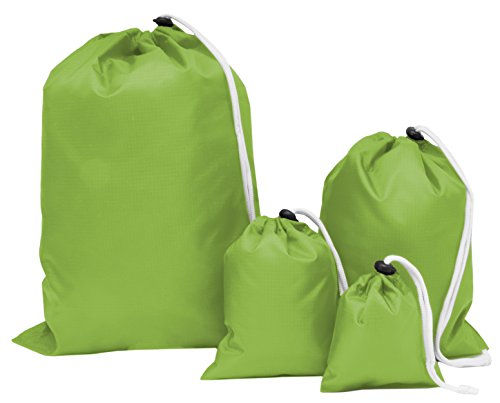 ZOLLNER 4er Set Packbeutel für Koffer, Rucksäcke, Reisetaschen UVM., Grün von ZOLLNER
