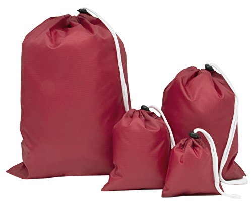 ZOLLNER 4er Set Packbeutel für Koffer, Rucksäcke, Reisetaschen UVM., Rot von ZOLLNER