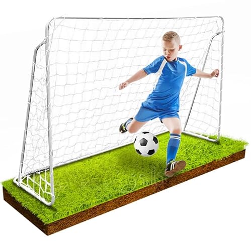 ZOLTA Fußballtore Draußen für Kinder 240 x 150 x 90 cm - Fussballtor mit Torwand - Fussballtore für Garten - Fussball Tor von ZOLTA