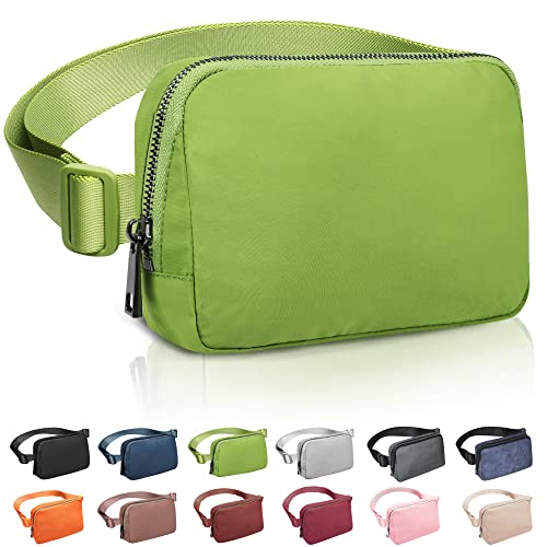 ZOMAKE Bauchtasche für Herren Damen - Sport Mode Hüfttaschen Hüfttasche für Outdoor Aktivität Reise Gürteltasche Stylisch mit Mehreren Fächern(Grasgrün) von ZOMAKE