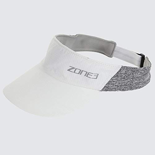 ZONE3 2019 Lightweight Race Visor, Weiß/Charcoal, One Size von ZONE3