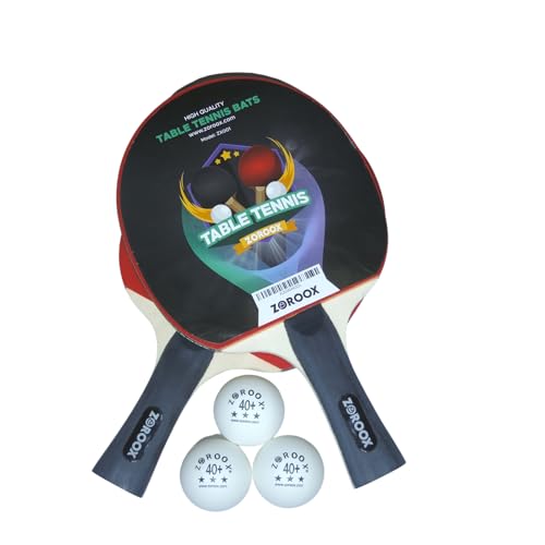 Precisieslag: ZOROOX Fortgeschrittenes Tischtennisschläger-Set - Ontketen je kampioenspotentieel! (2 Paddles | 3 Tafeltennisballen Van Hoge kwaliteit | Veiligheidskoffer) von ZOROOX