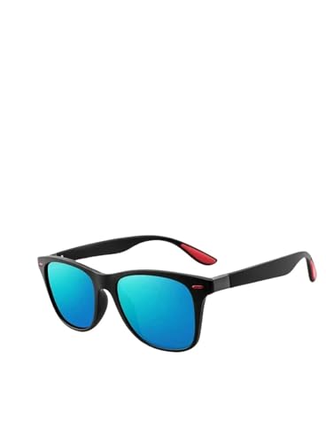 ZQUZEMS Sonnenbrille Fashion Square Damen Sonnenbrille Herren Brille Klassische Retro Fahren Sonnenbrille-C2 Sandschwarz-Blau von ZQUZEMS