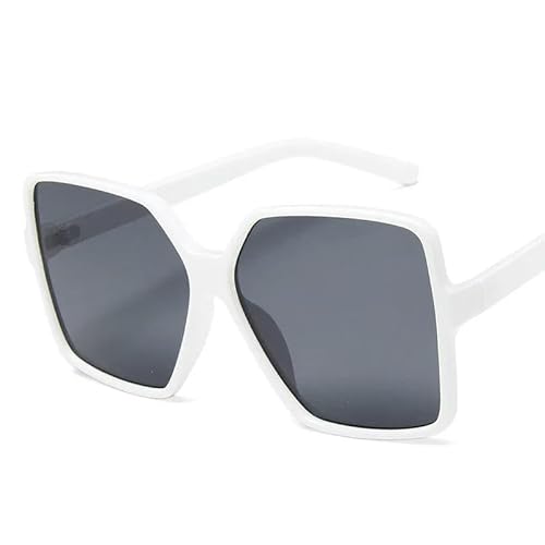 ZQUZEMS Sonnenbrille Mode Frauen Sonnenbrille Gradient Kunststoff Eyewear Weibliche Sonnenbrille-Weiß von ZQUZEMS