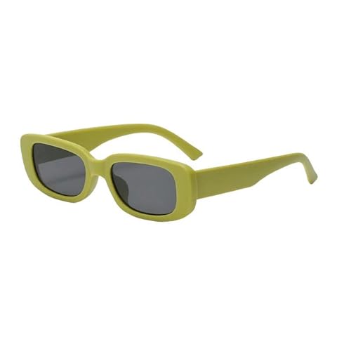 ZQUZEMS Sonnenbrille Sonnenbrillen Frauen Männer Trendy Vintage Hip Hop Quadrat Grüne Sonnenbrille Weibliche Brillen-Grün von ZQUZEMS
