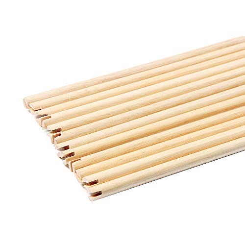 ZSHJG Bogenschießen Holzpfeile Holz Pfeilschaft 80cm Pfeil Welle für DIY 8mm Pfeilschaft Jagdpfeile Zubehör (24Stück) von ZSHJG