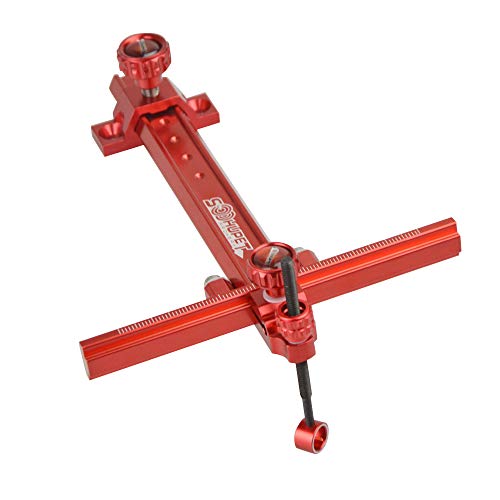 ZSHJGJR Bogenvisier für Recurvebögen Aluminium Bow Sight Bogen Anblick Jagdvisier 1 Pin Bogen Visier für Bogenzubehör (Rot) von ZSHJGJR