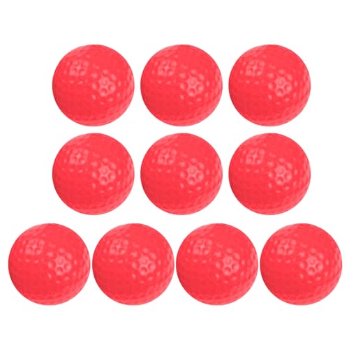 ZSYTF 10 Stück Übungsbälle Elastische Schaumstoffe Weicher Trainingsball Übungsball Für Schwungtrainingshilfen Innen Und Außenbereich PU Schaumball Weicher Golfball von ZSYTF