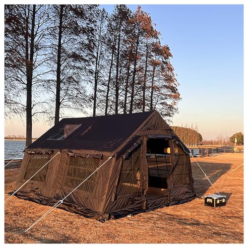 ZT6F Großes aufblasbares Luxuszelt geeignet für 3-8 Personen Dickes wasserdichtes tragbares Pao-Zelt Outdoor-Camping Camping Camping große Raumausstattung,A von ZT6F