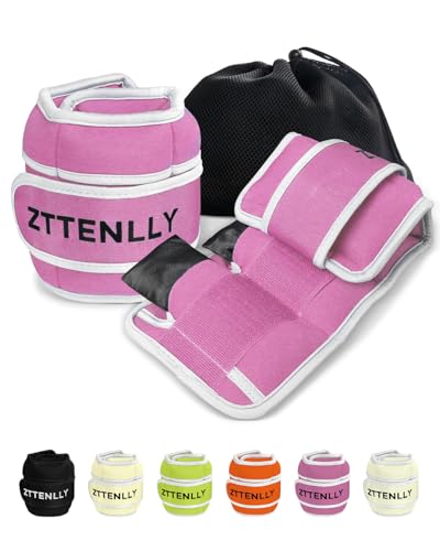 ZTTEN Gewichtsmanschetten für Beine & Arme - Verstellbare Knöchel-/Handgelenkgewichte 0.45-2.25kg, Fitnessgewichte für Erwachsene & Kinder, Yoga, Joggen, Gym von ZTTEN