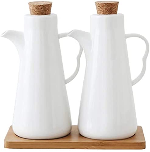 ZUOZUIYQ 480ml Keramik-Drizzlerflasche für Gewürze - Marmordesign, Tischspender für Olivenöl, Essig oder Sojasauce von ZUOZUIYQ