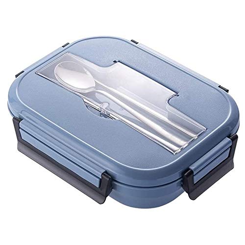 ZUOZUIYQ Lunchbox, Mini-Bento-Boxen, Kindergarten-/Snack-/Erwachsenenbehälter für kleine, Bento-Lunchbox mit 4 Fächern, isolierter quadratischer Lebensmittelaufbewahrungsbehälter aus Edelstahl, von ZUOZUIYQ