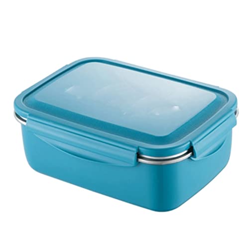 ZUOZUIYQ Lunchbox Lunchboxen Edelstahl-Brotdose mit Fächern Bento-Boxen Erwachsene Frühstücksbox aus Metall (Farbe: Blau) von ZUOZUIYQ