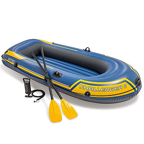 ZUOZUIYQ Schlauchboot-Set für Erwachsene – aufblasbares Fischerboot, aufblasbares Kajak für 1, 2, 3 Personen mit Rudern, Pumpe, Wasserflößen für See, Pool von ZUOZUIYQ