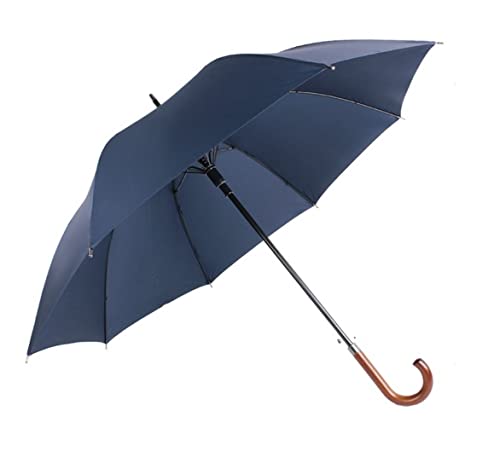 ZUOZUIYQ Winddichter Regenschirm, Golfschirm, Regenschirm, wasserdicht, langlebig, Winddicht, regenfest, sonnenbeständig, Business-Außenschirme, Reiseschirm für Männer und Frauen (Blau: Dunkelblau, von ZUOZUIYQ
