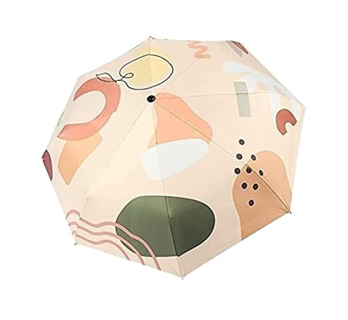 ZUOZUIYQ Winddichter Regenschirm, Sonnenschutz, UV-Schutz, Regen oder Sonnenschein, Faltbarer kompakter tragbarer Regenschirm mit doppeltem Verwendungszweck, Reiseschirm für Männer und Frauen (Größe: von ZUOZUIYQ