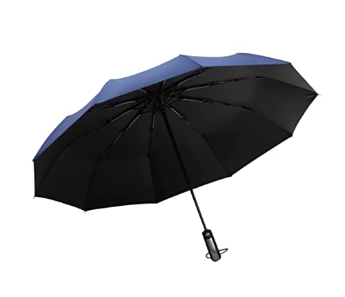 ZUOZUIYQ Winddichter Regenschirm, Starke Regenschirme, 10 Rippen, automatisches Öffnen und Schließen, tragbarer, kompakter, Faltbarer, Leichter Entwurf und Windbeständigkeit für Männer und Frauen, von ZUOZUIYQ