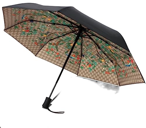 ZUOZUIYQ Winddichter Regenschirm, Starke Regenschirme, Regenschirm, Frau, Malerei, Garten, Faltbare Regenschirme, sonniger, regnerischer Frauenschirm, weiblicher Sonnenschirm, Anti-UV-Regenschirme von ZUOZUIYQ