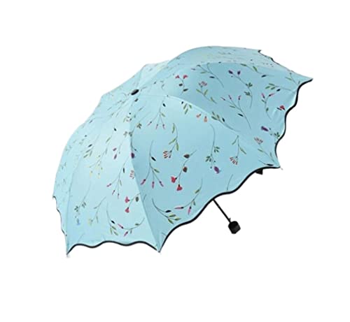 ZUOZUIYQ Winddichter Regenschirm, Starke Regenschirme, schöne Blume, 3, Faltbarer Regenschirm, für Damen, Anti-UV-Sonnenschutz, Winddichte Regenschirme mit schwarzer Beschichtung für Regen von ZUOZUIYQ