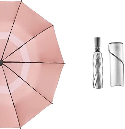 ZUOZUIYQ Winddichter Regenschirm, UV-Schutz-Regenschirm, leicht, kompakt, klein, faltbar, für Regen und Sonne, tragbarer Taschenschirm, Reiseschirm für Männer und Frauen (blau: G, Größe: dreifacher von ZUOZUIYQ