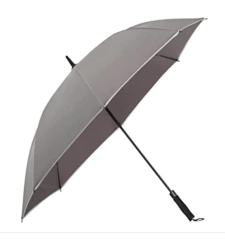 ZUOZUIYQ Winddichter Regenschirm, automatischer großer Golfschirm, Winddicht, wasserdicht, robust, klassischer Regenschirm, Reiseschirm für Männer und Frauen (blau: A, Größe: 35 Zoll) von ZUOZUIYQ