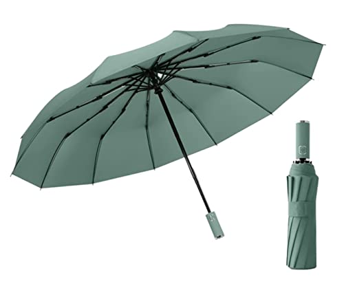 ZUOZUIYQ Winddichter Regenschirm, faltbar, Reise-Doppelautomatik-Regenschirm, tragbarer Sonnenschutz, Sonnenschutz-Regenschirm für Männer und Frauen, Reise-Regenschirm für Männer und Frauen (blau: von ZUOZUIYQ