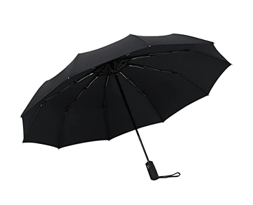 ZUOZUIYQ Winddichter Regenschirm, starker Regenschirm, Regenschirm, Winddicht, doppellagig, widerstandsfähiger Regenschirm, vollautomatischer Regenschirm für Männer und Frauen, starker von ZUOZUIYQ