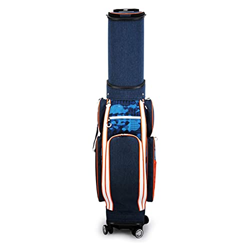 Golf Stand Bag, einfach zu tragen und langlebig, Pitch-Golftasche, leichte, organisierte Golftasche, Damen- und Herren-Golftasche (blau) Warm as Ever von ZURBAQD