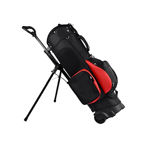 Golf-Standbag, multifunktionale, leichte Golftasche mit Rollen, einfach zu tragen und zu Reisen Warm as Ever von ZURBAQD