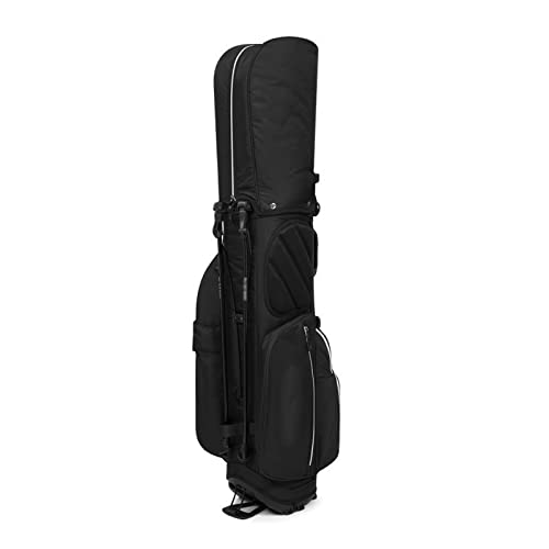 Golf-Standtasche für Damen und Herren, leichte wasserdichte Golftasche, 5-Wege-Trennwand, praktisch und zugänglich (schwarz) Warm as Ever von ZURBAQD