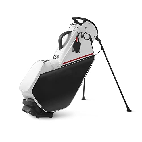 Golf-Standtaschen für Herren und Damen, tragbar, leicht, Golfschläger-Tragetaschen, Golfschläger-Organizer-Taschen (schwarz) Warm as Ever von ZURBAQD