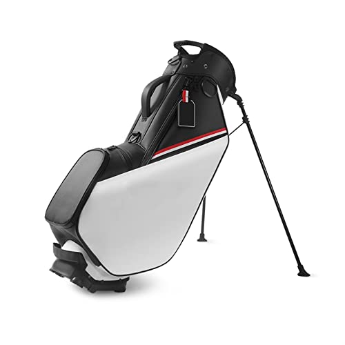 Golf-Standtaschen für Herren und Damen, tragbar, leicht, Golfschläger-Tragetaschen, Golfschläger-Organizer-Taschen (weiß) Warm as Ever von ZURBAQD