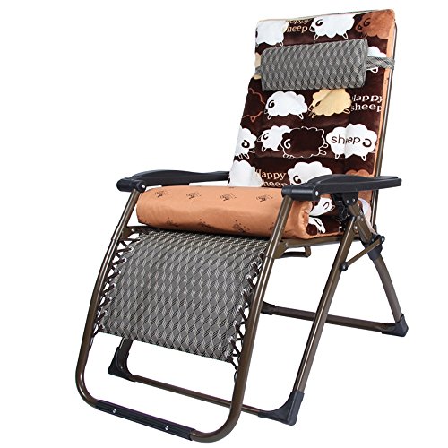 ZURBAQD Liegestühle, für den Haushalt, zusammenklappbar, Siesta-Stuhl, für Erwachsene, Büro-Lounge-Stuhl, Sommer, tragbar, Balkon-Lounge-Stuhl, klappbarer Lounge-Sessel (Farbe: A) Warm as Ever von ZURBAQD