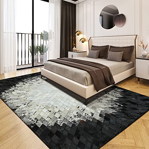 ZURBAQD Teppich, modernes abstraktes Muster, Nachttisch-Teppich, Studio-Teppich, weicher Kurzflor, zeitgenössischer Teppich, Schlafzimmer, Büro (2,4 x 3,4 m) Warm as Ever von ZURBAQD