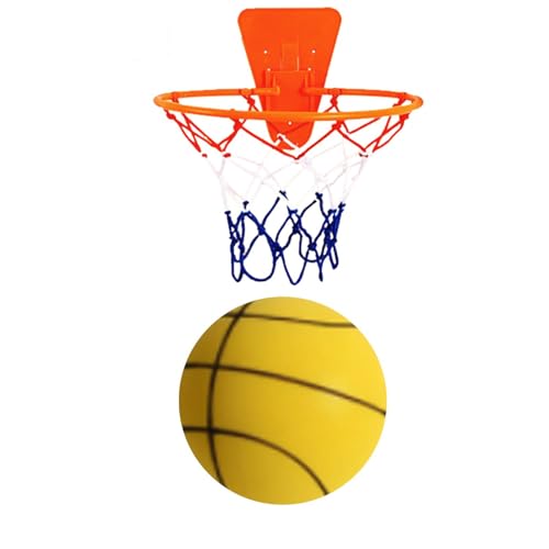 2023 Neuer Silent-Basketball – Indoor-Trainings-Schaumstoff-Basketball, unbeschichteter leiser Ball mit hoher Dichte, geräuscharmer Basketball, kein Aufblasen erforderlich, leicht zu greifender leiser von ZUREGO