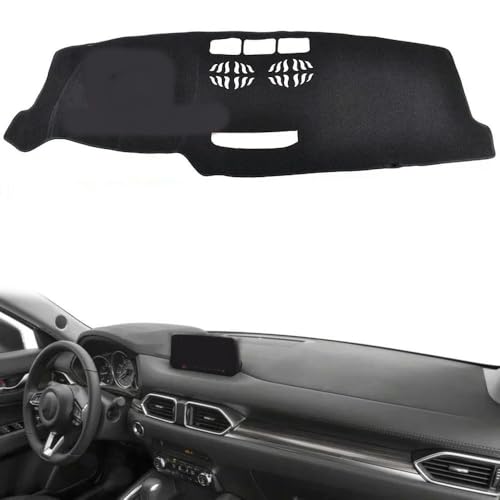 ZVFZGFGR Auto Dashboard Abdeckung Pad Dash Mat Dashmat Auto Zubehör Sonnenschirm Schutz Teppich passt für Mazda CX-5 CX5 MK2 2017 2018 Without Display Screen von ZVFZGFGR