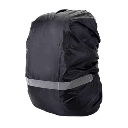 ZWCSHUU 2 Stück 8–70 l reflektierende Rucksack-Regenabdeckung for Outdoor-Radfahren, Wandern, Klettern, Taschenabdeckung, Regenschutz for Rucksack Rucksack Regenhülle(Black-XS (8-17L)) von ZWCSHUU
