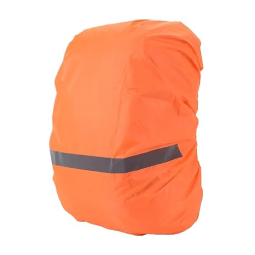 ZWCSHUU 2 Stück 8–70 l reflektierende Rucksack-Regenabdeckung for Outdoor-Radfahren, Wandern, Klettern, Taschenabdeckung, Regenschutz for Rucksack Rucksack Regenhülle(Orange-XS (8-17L)) von ZWCSHUU