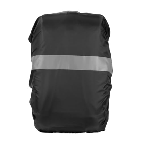 ZWCSHUU 2Pcs 20/35L Regen Abdeckung Rucksack Reflektierende Tasche Outdoor Camping Wandern Klettern Regenschutz Rucksack Regenhülle(Black-30-40L) von ZWCSHUU